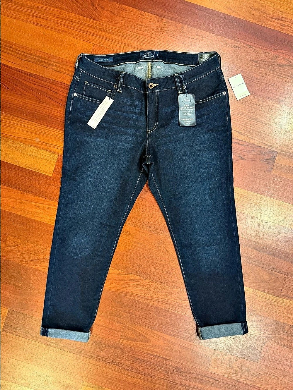Lucky Brand Ginger Skinny Jeans, curvy fit, midrise, 14W, NWT